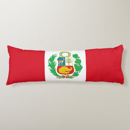 Peru Flag Lichaamskussen (Voorkant)