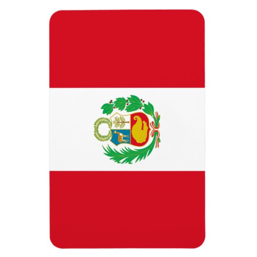 Peru Flag Magneet (Verticaal)