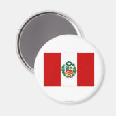 Peru Flag Magneet (Voorkant / Achterkant)