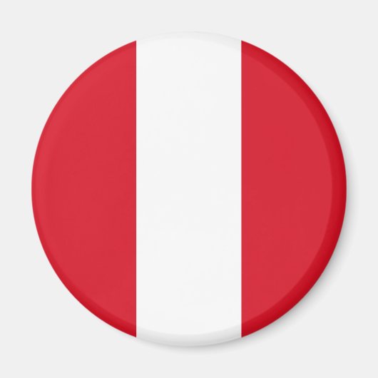 Peru Flag Magneet (Voorkant)