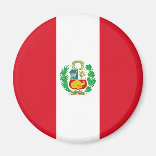 Peru Flag Magneet (Voorkant)