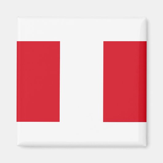 Peru Flag Magneet (Voorkant)