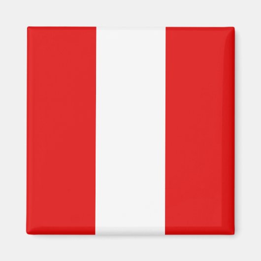 Peru Flag Magnet (Voorkant)