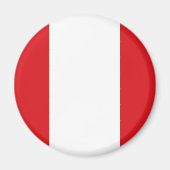 Peru Flag Magnet (Voorkant)