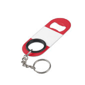 Peru Flag Mini Flessenopener (Achterkant Gekanteld)