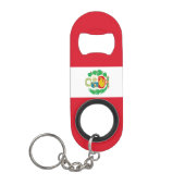 Peru Flag Mini Flessenopener (Voorkant)