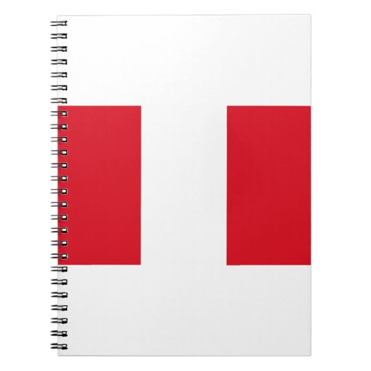 Peru Flag Notitieboek (Voorkant)