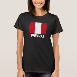 Peru Flag ondersteunt Peruaanse volk Vrouwen Manne T-shirt