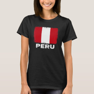 Peru Flag ondersteunt Peruaanse volk Vrouwen Manne T-shirt