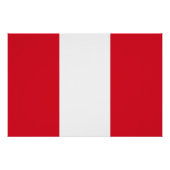 Peru Flag Perfect Poster (Voorkant)
