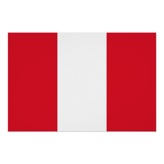 Peru Flag Perfect Poster (Voorkant)