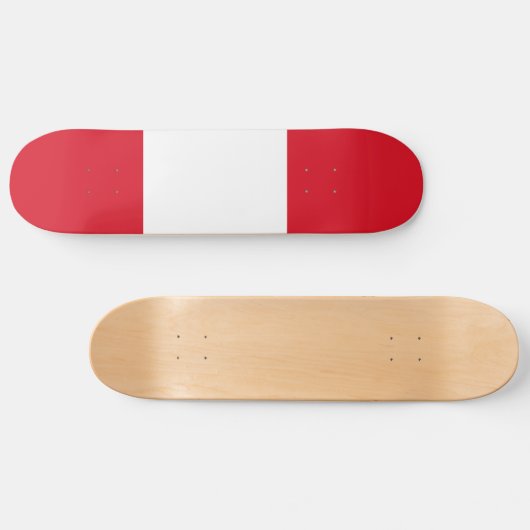 Peru Flag Persoonlijk Skateboard (Horizontaal)