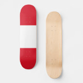 Peru Flag Persoonlijk Skateboard (Voorkant)