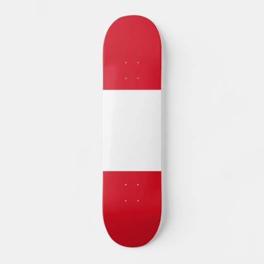 Peru Flag Persoonlijk Skateboard (Voorkant)