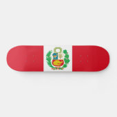 Peru Flag Persoonlijk Skateboard (Horizontaal)