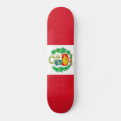 Peru Flag Persoonlijk Skateboard (Voorkant)