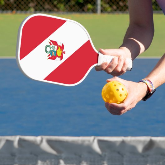 Peru Flag Pickleball Paddle (Insitu)