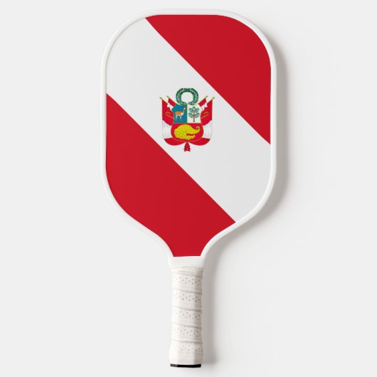 Peru Flag Pickleball Paddle (Achterkant)