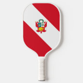 Peru Flag Pickleball Paddle (Voorkant)