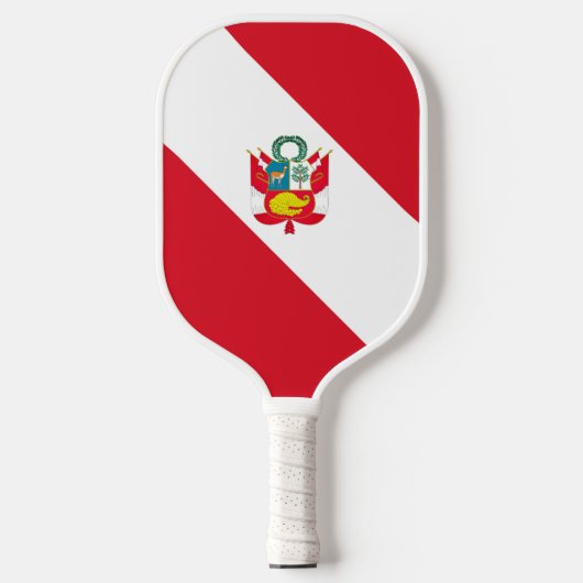 Peru Flag Pickleball Paddle (Voorkant)