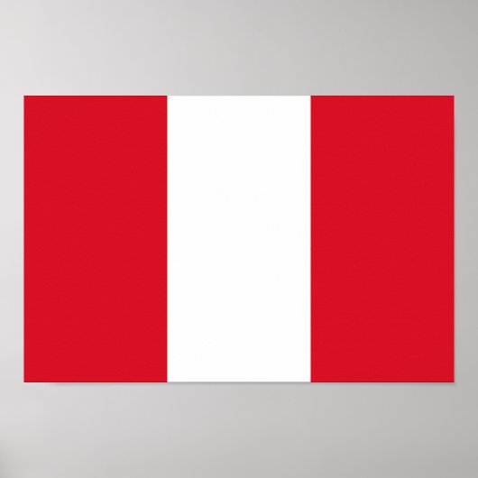 Peru Flag Poster (Voorkant)