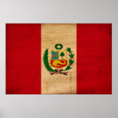 Peru Flag Poster (Voorkant)