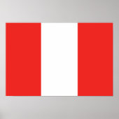 Peru Flag Poster (Voorkant)