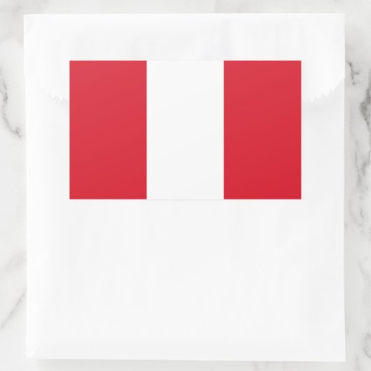 Peru Flag Rechthoekige Sticker (Tas)