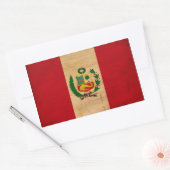 Peru Flag Rechthoekige Sticker (Envelop)