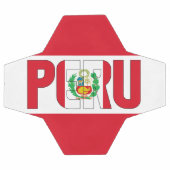 Peru Flag Red White Coat of Arms Patriotic  Voetbal (Enkel)