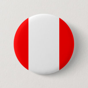 Peru Flag Ronde Button 5,7 Cm