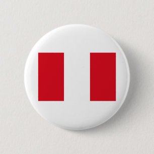 Peru Flag Ronde Button 5,7 Cm