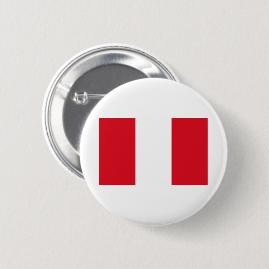 Peru Flag Ronde Button 5,7 Cm (Voorkant /achterkant)