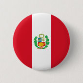 Peru Flag Ronde Button 5,7 Cm (Voorkant)