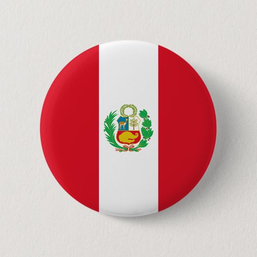 Peru Flag Ronde Button 5,7 Cm (Voorkant)