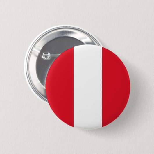 Peru Flag Ronde Button 5,7 Cm (Voorkant /achterkant)