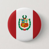 Peru Flag Ronde Button 5,7 Cm (Voorkant)
