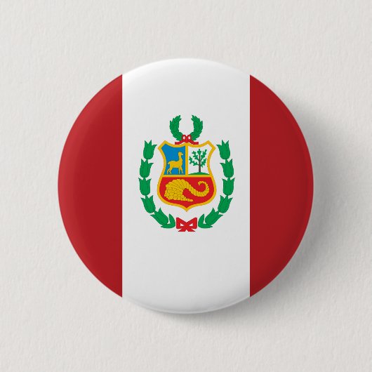 Peru Flag Ronde Button 5,7 Cm (Voorkant)
