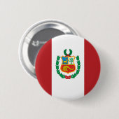 Peru Flag Ronde Button 5,7 Cm (Voorkant /achterkant)