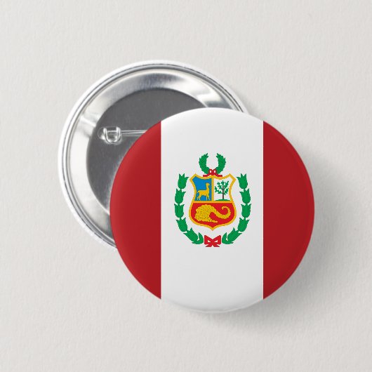 Peru Flag Ronde Button 5,7 Cm (Voorkant /achterkant)