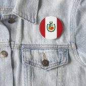 Peru Flag Ronde Button 5,7 Cm (In situ)