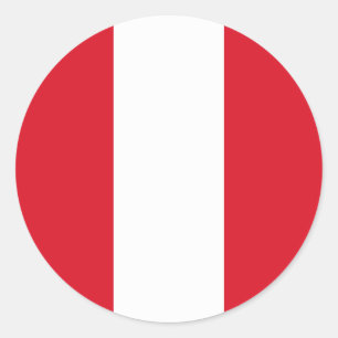 Peru Flag Ronde Sticker