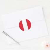 Peru Flag Ronde Sticker (Envelop)