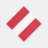 Peru Flag Servet (Hoek)