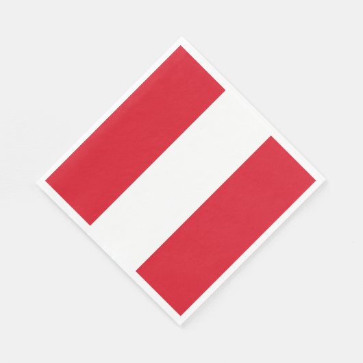 Peru Flag Servet (Hoek)