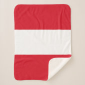 Peru Flag Sherpa Deken (Voorkant)