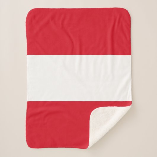 Peru Flag Sherpa Deken (Voorkant)