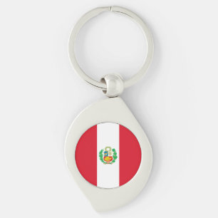 Peru Flag Sleutelhanger