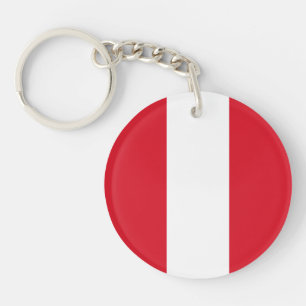 Peru Flag Sleutelhanger