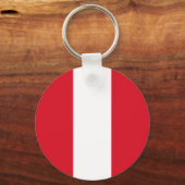 Peru Flag Sleutelhanger (Voorkant)